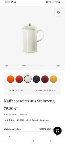 Creuset kaffeezubereiter - le,
